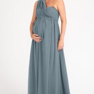 Jenny Yoo- Maternity Cerise Convertible Mayan Blue